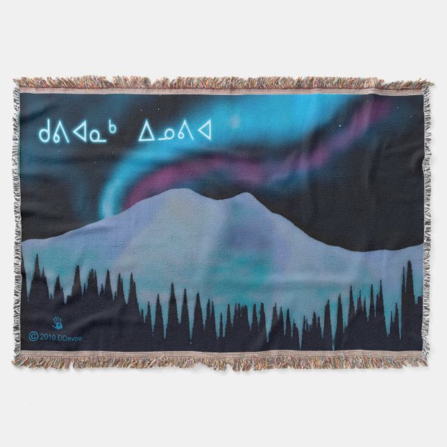 Kuvianak Innovia - Blue Aurora Throw Blanket (Front)