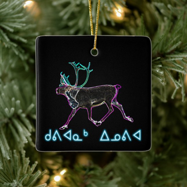 Kuvianak Innovia - Electric Caribou Ceramic Ornament (Tree)