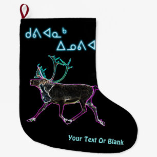 Kuvianak Innovia - Electric Caribou Large Christmas Stocking