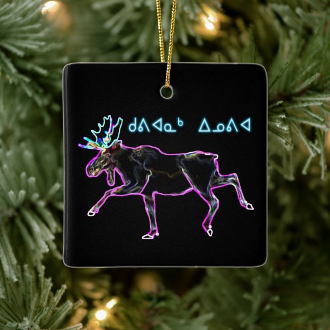 Kuvianak Innovia - Electric Moose Ceramic Ornament (Tree)