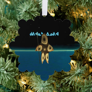 Kuvianak Innovia - Fractal Inuit Hunter Ornament Card
