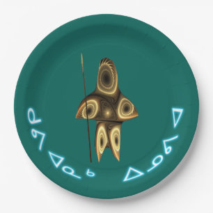 Kuvianak Innovia - Fractal Inuit Hunter Paper Plate