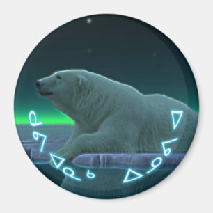 Kuvianak Innovia - Ice Edge Polar Bear Magnet