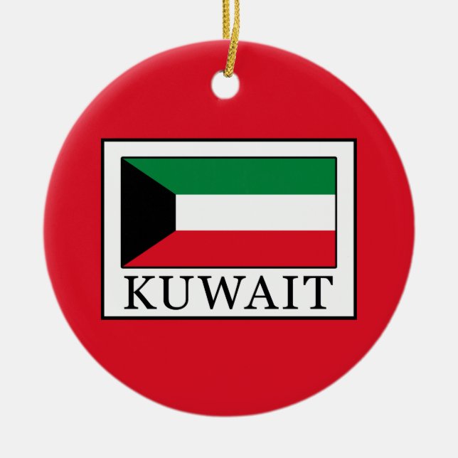 Kuwait Ceramic Ornament (Front)