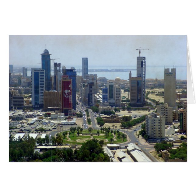 Kuwait City, bird eye view (Front Horizontal)
