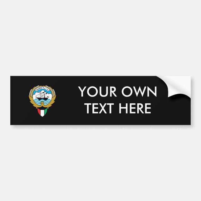 Kuwait Coat of Arms Bumper Sticker (Front)