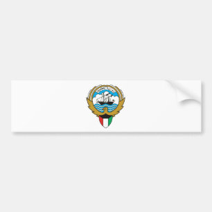 Kuwait coat of arms bumper sticker