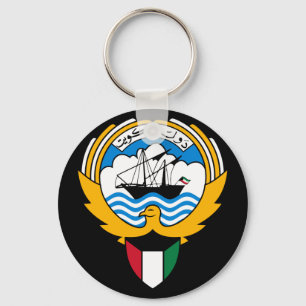 kuwait emblem keychain