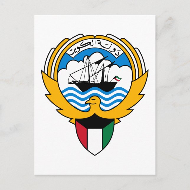 kuwait emblem postcard (Front)