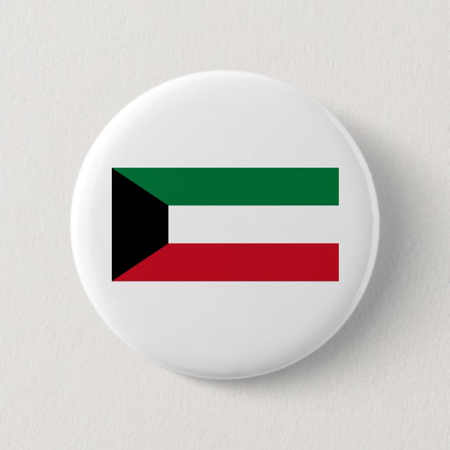 Kuwait Flag 2 Inch Round Button (Front)