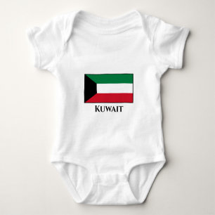 Kuwait Flag Baby Bodysuit