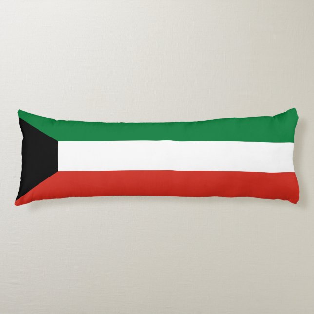 Kuwait flag body pillow (Front)