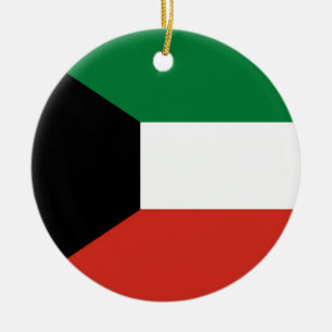 Kuwait flag ceramic ornament
