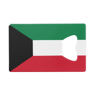 Kuwait Flag Credit Card Bottle Opener