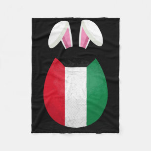 Kuwait Flag Egg Bunny Ears Kuwaiti Easter Sunday Fleece Blanket