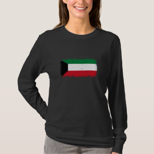 Kuwait Flag For Men Women Kids Patriotic Distresse T-Shirt