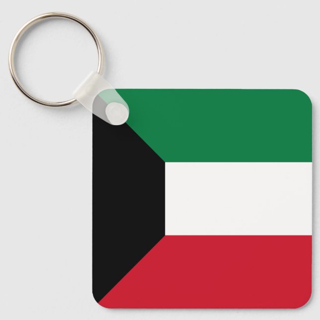 Kuwait Flag Keychain (Front)