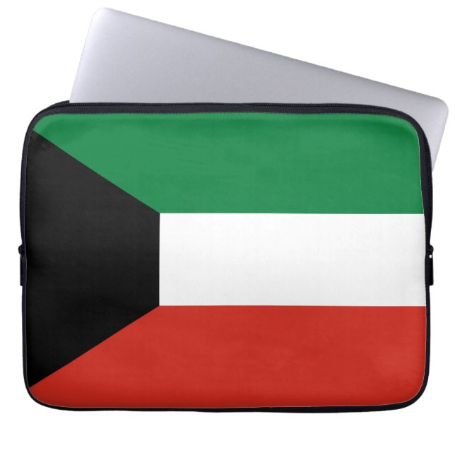 Kuwait flag laptop sleeve (Front)