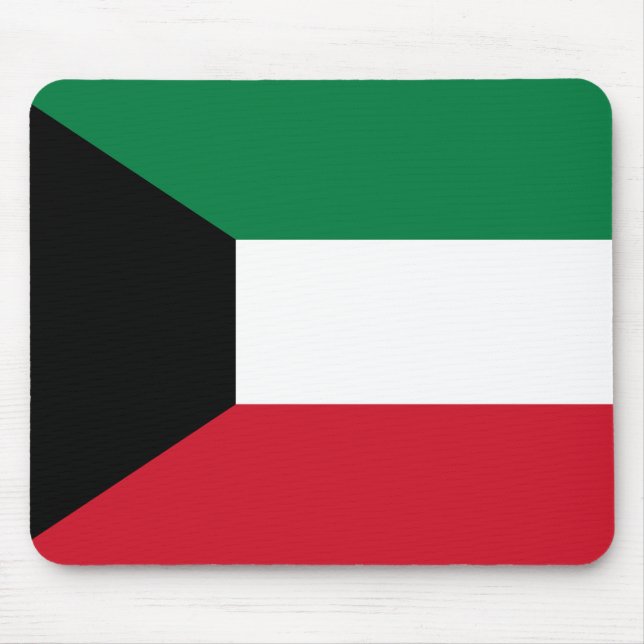 Kuwait Flag Mouse Pad (Front)