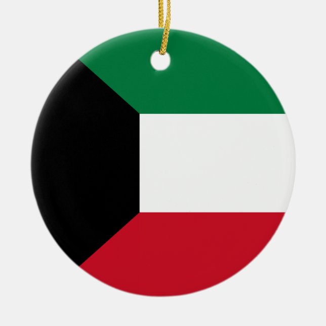 Kuwait Flag Ornament (Front)