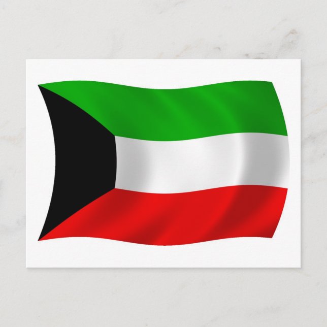 Kuwait Flag Postcard (Front)
