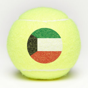 Kuwait flag tennis balls