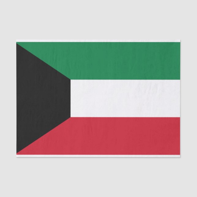 Kuwait Flag Tissue Paper (Front)