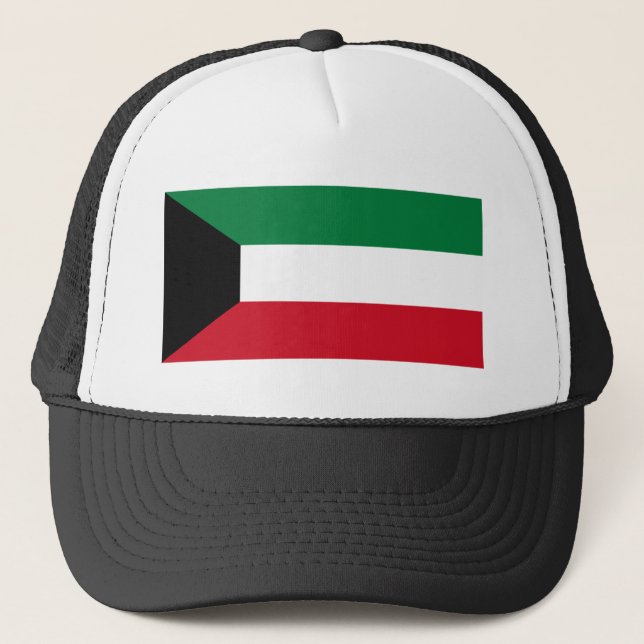 Kuwait Flag Trucker Hat (Front)