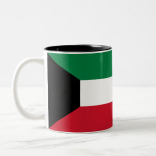 Kuwait Flag Two-Tone Coffee Mug