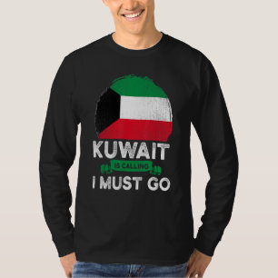 Kuwait Is Calling I Must Go Kuwaiti Heritage Roots T-Shirt