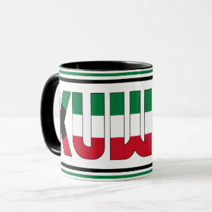 Kuwait Islands National Flag Patriotic Coffee Mug