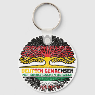 Kuwait Kuwaitisch Deutsch Deutschland Baum Wurzel Keychain