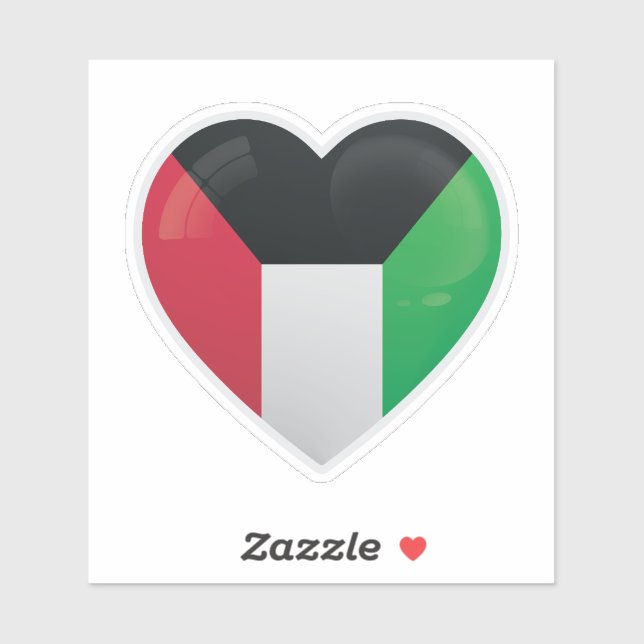 Kuwait Love Flag (Sheet)
