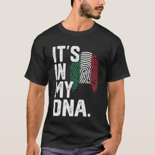 Kuwait Roots Flag Fingerprint Graphic Patriotic Lo T-Shirt