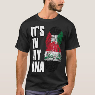 Kuwaiti And Iraqi Mix DNA Heritage Flag T-Shirt