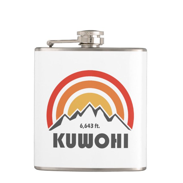 Kuwohi North Carolina Tennessee Hip Flask (Front)