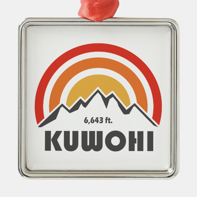 Kuwohi North Carolina Tennessee Metal Ornament (Front)