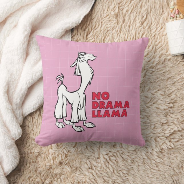 Kuzco - No Drama Llama Throw Pillow (Blanket)