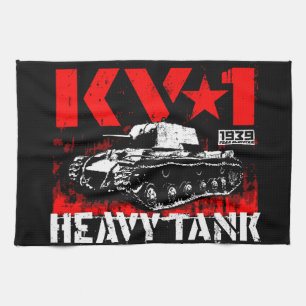 KV-1 Soviet heavy tank Kitchen Towel