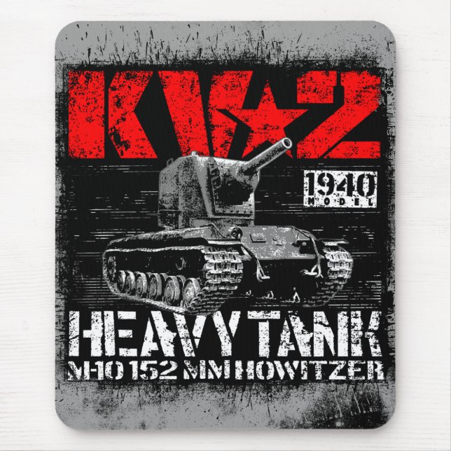 KV-2 Soviet heavy tank Mouse Pad (Front)