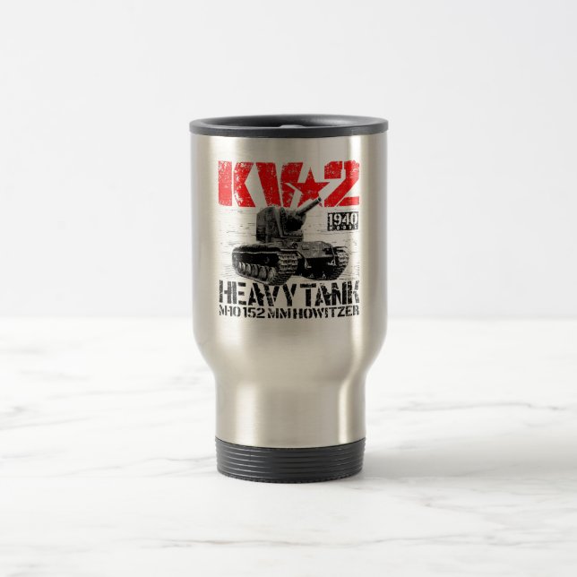 KV-2 Soviet heavy tank Travel Mug (Center)