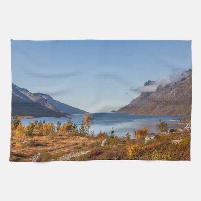 Kvaloya Island Norway Kitchen Towel (Horizontal)