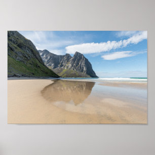 Kvalvika Lofoten Norway Poster