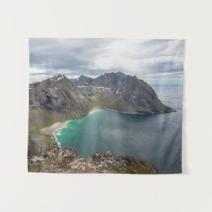 Kvalvika Lofoten Norway Tapestry