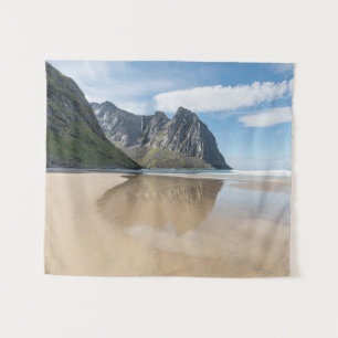 Kvalvika Lofoten Norway Tapestry