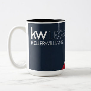 KW Legacy triangle design Open House Two-Tone Coffee Mug