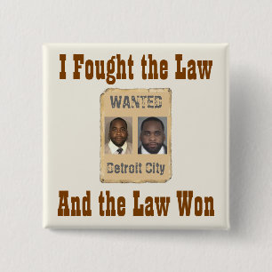 Kwame - I Fought the Law 2 Inch Square Button