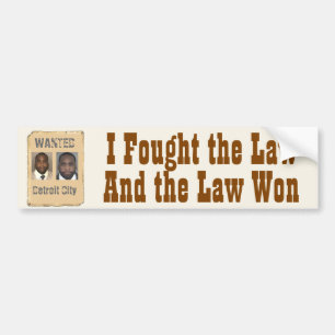 Kwame - I Fought the Law Bumper Sticker