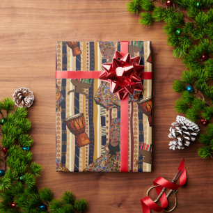 Kwanza , Kente , Gift Wrapping  Wrapping Paper