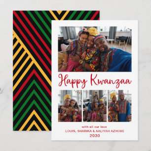 Kwanzaa 4 Photo Holiday Card